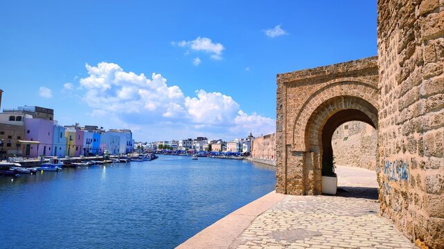 The old port of Bizert by day