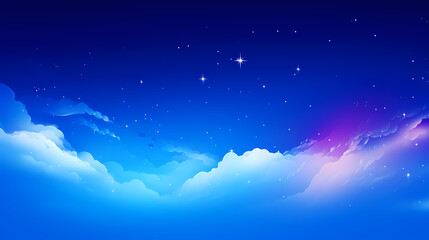 Obraz na płótnie Canvas Mysterious star themed gradient background with countless twinkling stars