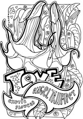 Exotic flowers colouring book vector pages collection for relaxation and anti stress. Hobby for adults and kids. Tropical holiday, beautiful botany garden theme. Hand drawn line style illustration.