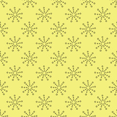 Seamless pattern with sun doodle for decorative print, wrapping paper, greeting cards, wallpaper and fabric