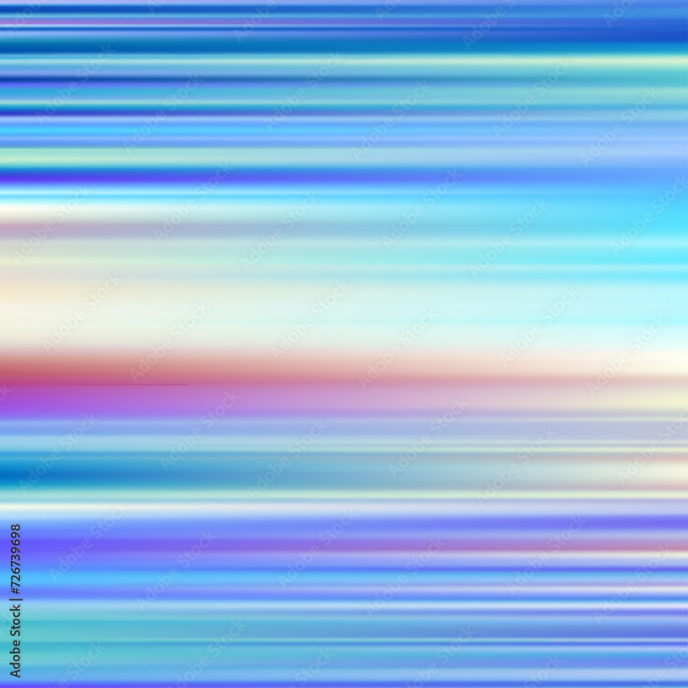 Poster Vector image with horizontal defocused thin lines