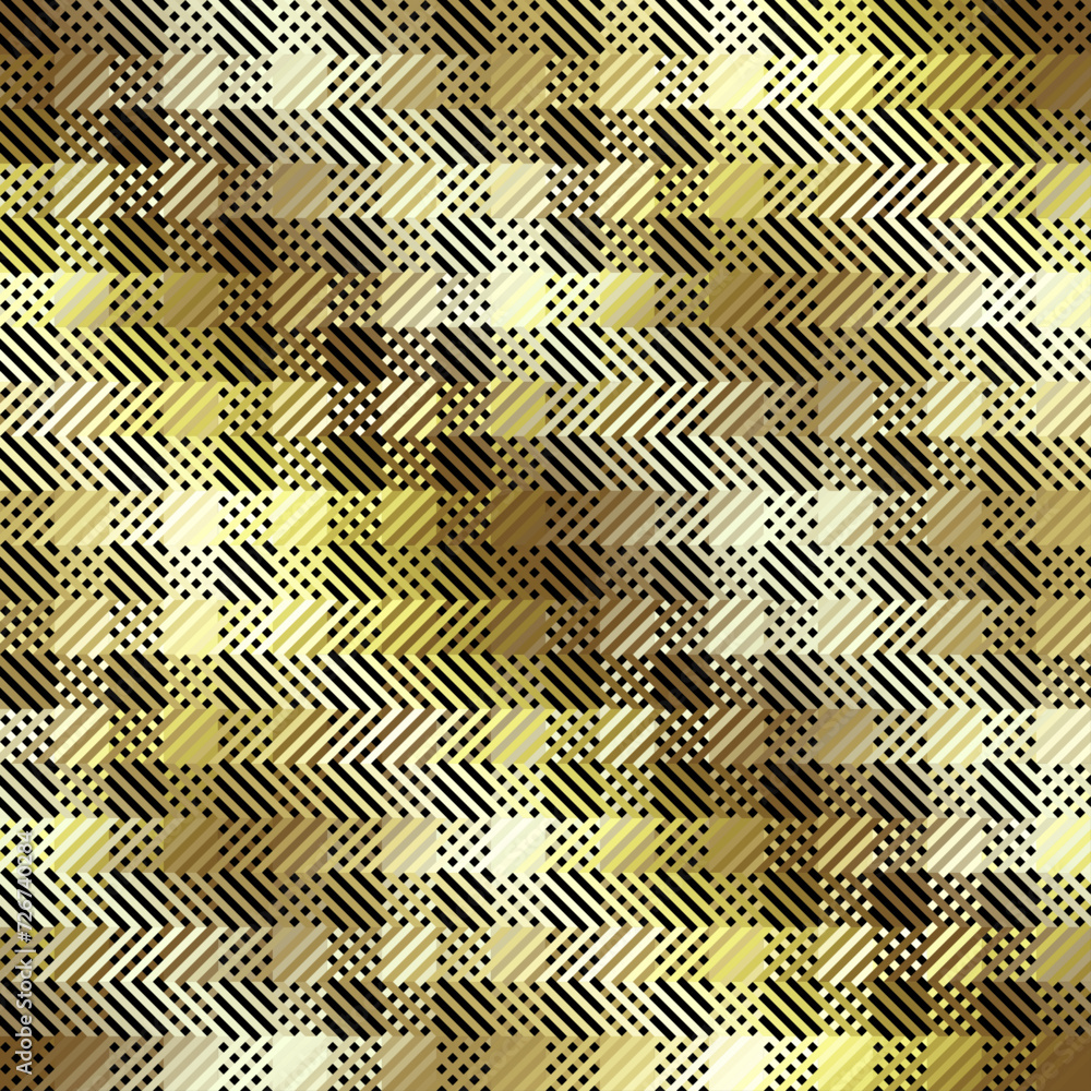 Poster Diagonal plaid pattern. Moire overlapping effect. Vector seamless image.