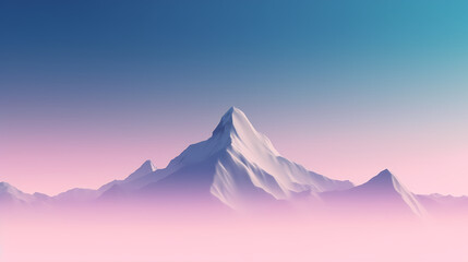 Fototapeta premium Stunning mountains, panoramic peaks PPT background