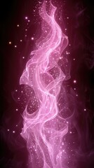 Lilac flame on a dark background, vertical smoke, purple abstract stripes