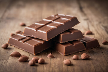 Heap of delicious sweet chocolate