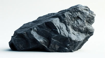 Polished Shungite stone with its lustrous black finish and powerful presence, set against a clean white backdrop