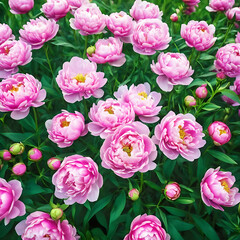 Fototapeta na wymiar Pink Flowers Plants