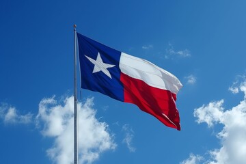 Texas Revolutionary War, history and memorial, wild west flag and symbol, western cowboy