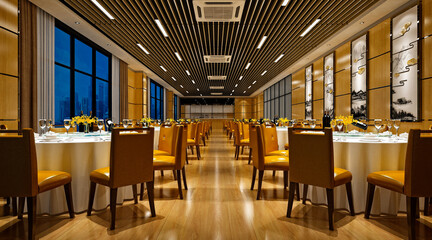 3d render of restaurant