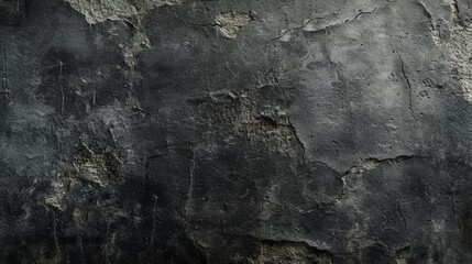 Obraz premium Concrete wall Black color for background Old grunge textures with scratches and cracks cement wall texture