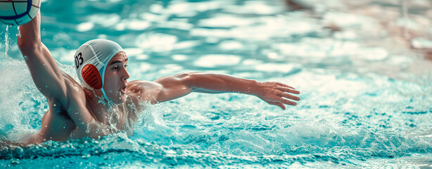 Water Polo Player in Action