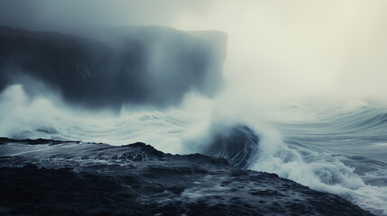 Obraz premium The Wrath of Ocean's Fury