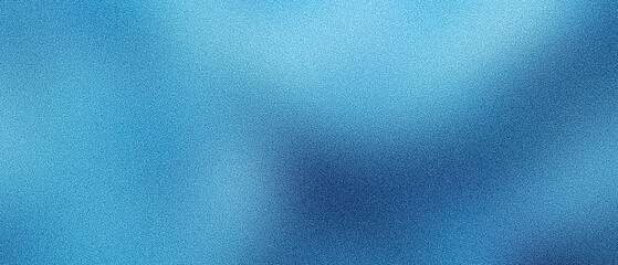 Ultrawide blue azure turquoise abstract gradient grainy premium background. Perfect for design, banner, wallpaper, template, art, creative projects, desktop. Exclusive quality, vintage style