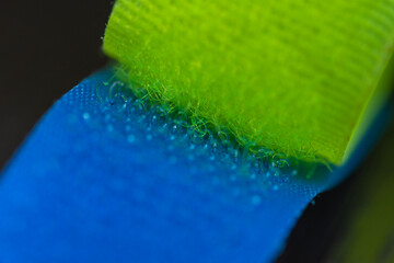 green and blue Velcro type slim band  fluffy + velvet  