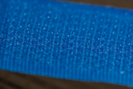 blue Velcro type slim band velvet © Laurenx