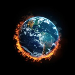 Planet Earth is on fire due to global warming