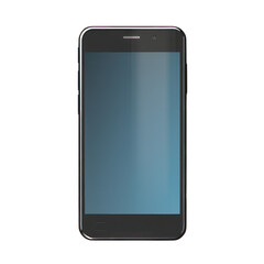 Smartphone isolated on white created with Generative AI