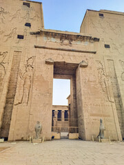 Edfu is the site of the Ptolemaic Temple of Horus and an ancient settlement.