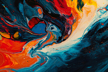 abstract background of colorful gouache, with a look of joy and happiness