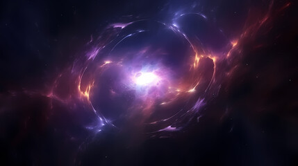 Obraz premium Space galaxy background, 3D illustration of nebulae in the universe