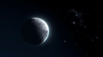 Naklejka premium Space galaxy background, 3D illustration of nebulae in the universe