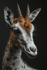 Digital photography of a antilope. AI generated