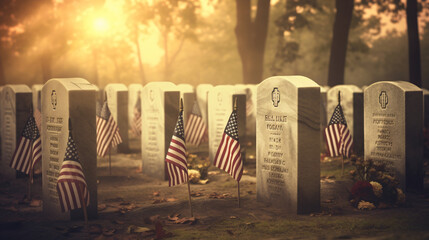 Naklejka premium Memorial Day Background 