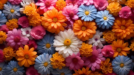 Fotobehang Seamless flower background, colorful flower background © Derby