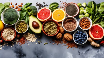 Assorted Healthy Superfoods Selection