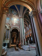 Vue de l'intérieur de l'église de Saint-Germain-des-Prés - obrazy, fototapety, plakaty