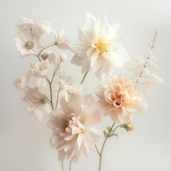 Floral Majesty in Close-Up: Photorealistic Journey from Vibrant Blooms to Elegant Pastel Arrangements