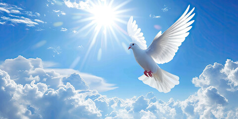 Dove in the Sky Funeral background