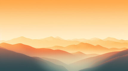 Stunning mountains, panoramic peaks PPT background