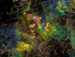 Imaginatory fractal abstract background Image