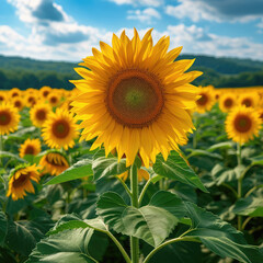 Breathtaking Sunflower in the Sunflower Field