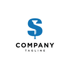 Letter S Trumpet Sexophone logo icon vector template.eps