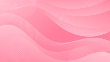 Fototapeta na wymiar Abstract Pink Background with Wavy Shapes. flowing and curvy shapes. This asset is suitable for website backgrounds, flyers, posters, and digital art projects.