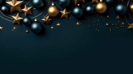 Luxurious shiny Christmas ball decoration, Christmas and New Year ornaments background