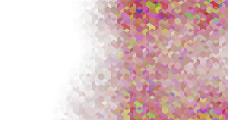 abstract elegant colorful background with hex pattern