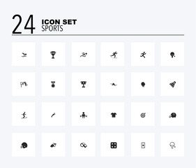 24 ICON SET ABOUT SPORTS, ENTERTAINMENT AND LIFESTYLE