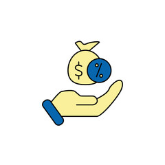 creditor icons  symbol vector elements for infographic web