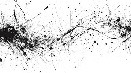 scribbles on white background. Generative Ai.