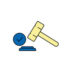 court order icons  symbol vector elements for infographic web