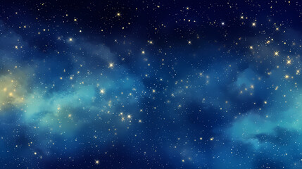 Naklejka premium Gradient abstract stars background, starry night sky