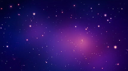 Fototapeta premium Mysterious star themed gradient background with countless twinkling stars