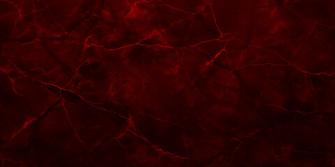 Obraz na płótnie Canvas Wide dark red marble banner abstract stone background. Stone texture. Close-up. Burgundy rock grunge backdrop with copy space