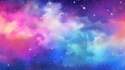 Mysterious star themed gradient background with countless twinkling stars