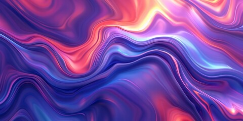 Fototapeta premium A colorful swirly pattern wallpaper in blue and purple colors, presented in the style of minimalist landscapes, light red and light amber, soft and rounded forms, and use of screen tones.
