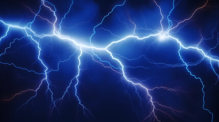 Lightning on the sky, gloomy ominous storm clouds background