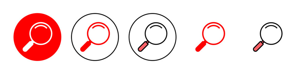 Search icon set illustration. search magnifying glass sign and symbol